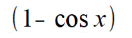 1 - косинус на икс